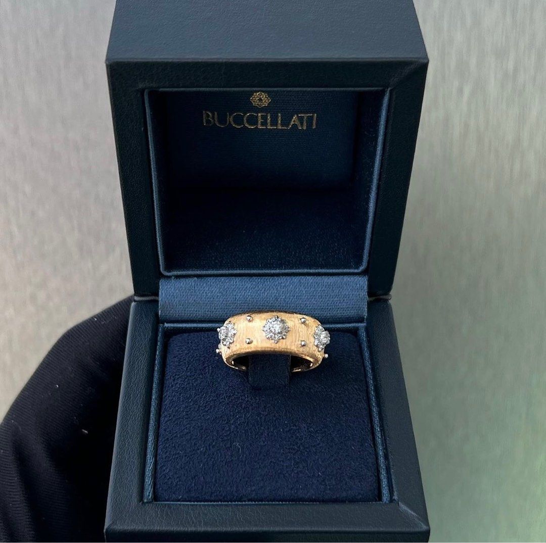 NEW Buccellati Macri Eternelle ring Yellow Gold/White Gold
