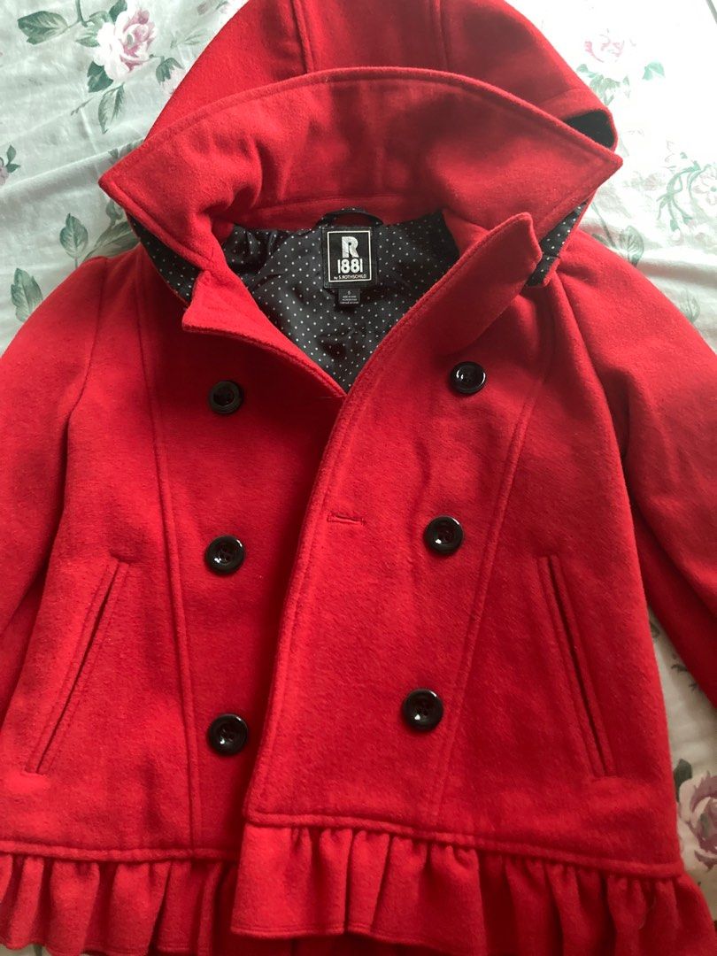 Girl pea on sale coat jackets