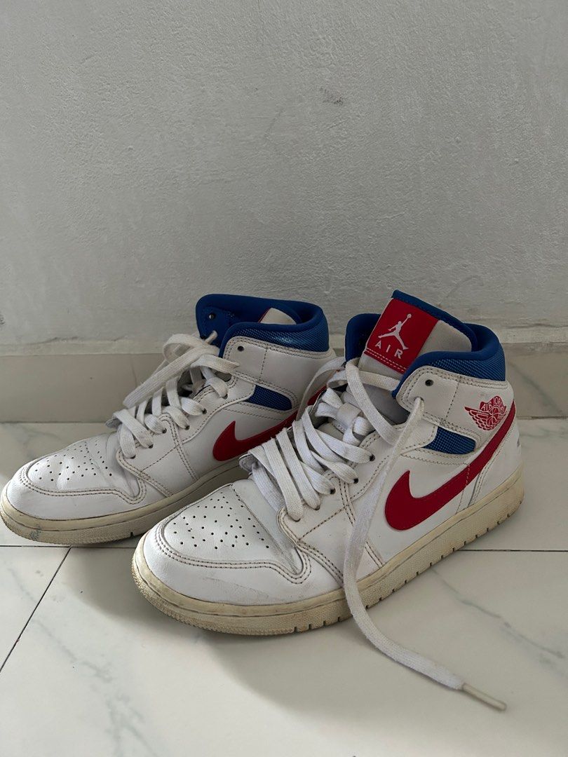 Nike Air Jordans Shoes Red White