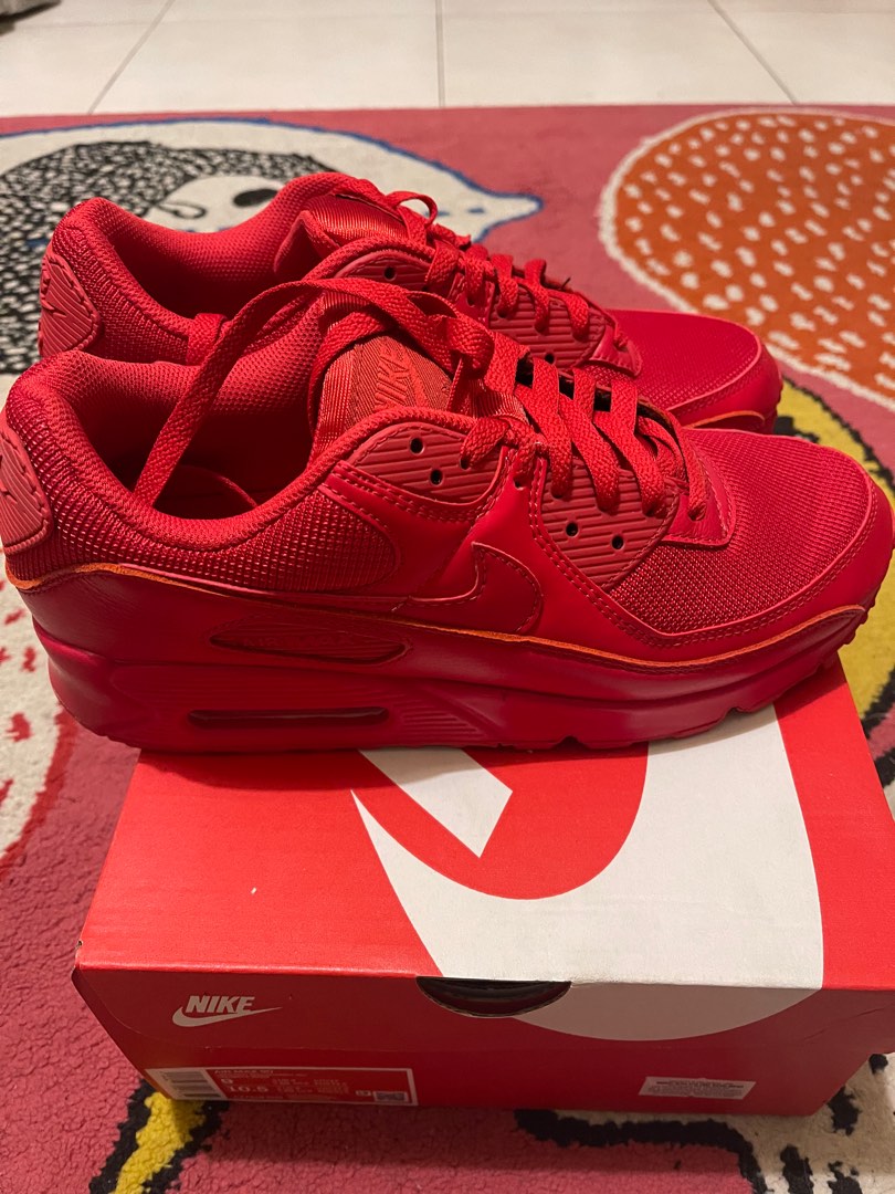 NIKE Air Max 90 University Red All Red Men s Fashion