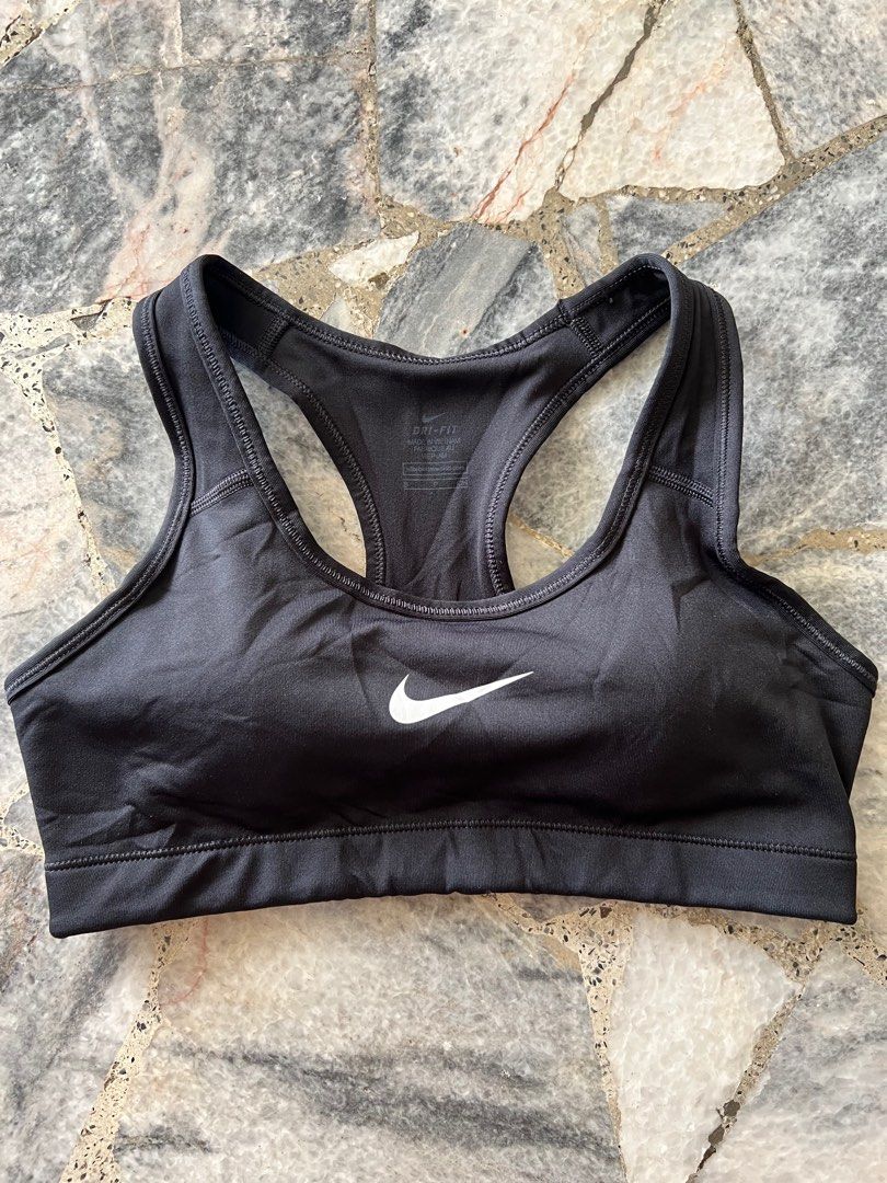 Nike Black Sportbra S size, Women's Fashion, Activewear on Carousell