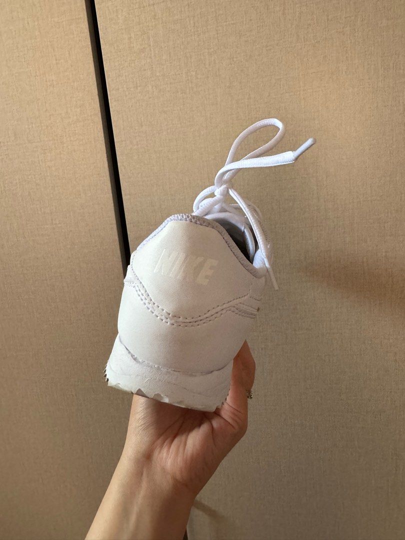 mens nike cortez all white