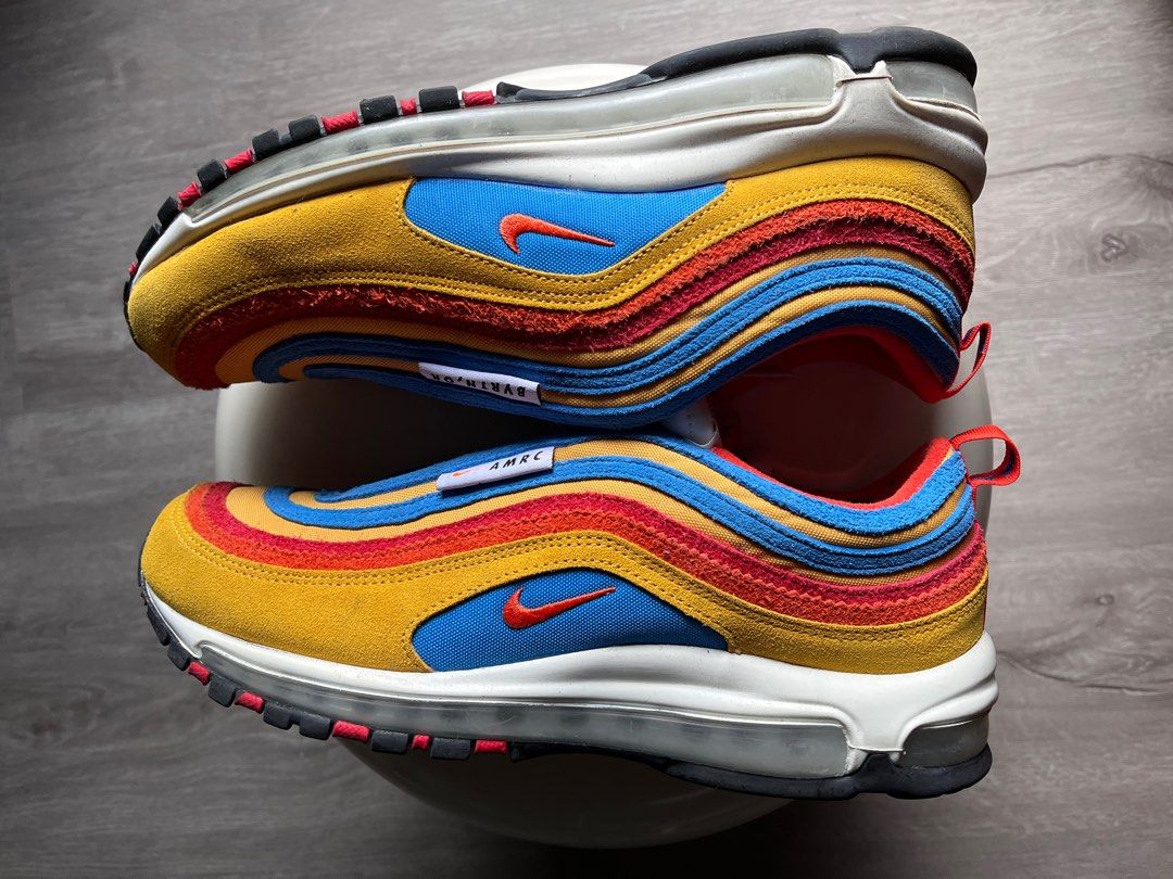 Nike Men s Air Max 97 SE AMRC Pollen Orange Blue