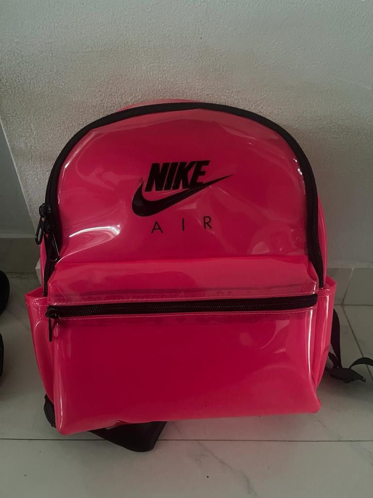 Neon pink mini backpack store