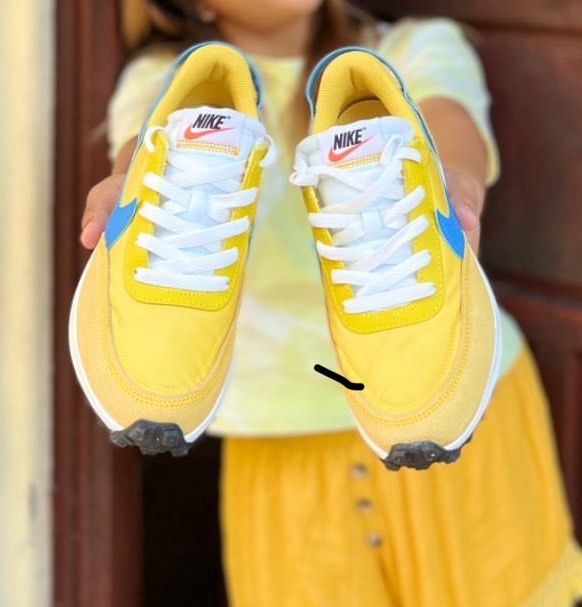 Nike waffle blue yellow clearance