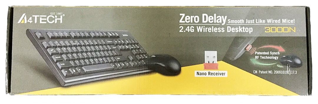 Original A4Tech Keyboard 3000N wireless desktop, Computers & Tech ...