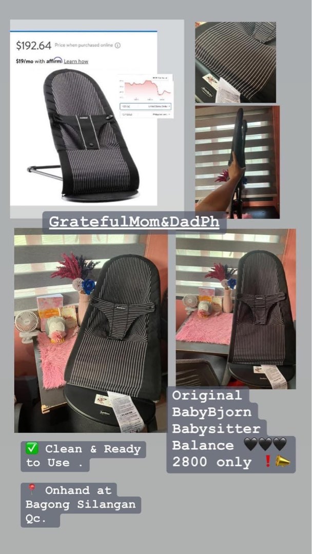 Original BabyBJorn Bouncer/Rocker, Babies & Kids, Infant Playtime on