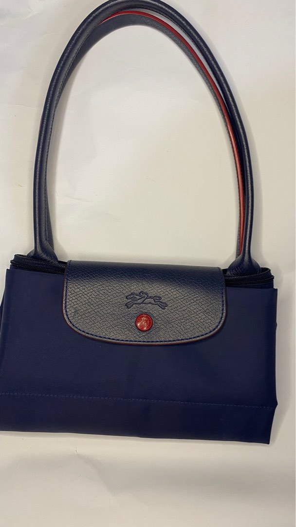 Original Longchamp Le Pliage Club Shoulder Tote Bag Long Handle Large ...