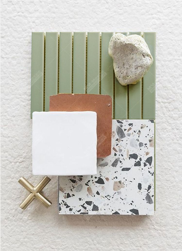 Pastel Finger Tiles - 297 x 297mm Sheet Size, Commercial & Industrial ...