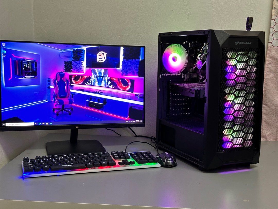 Pc gaming full set, Computers & Tech, Desktops on Carousell