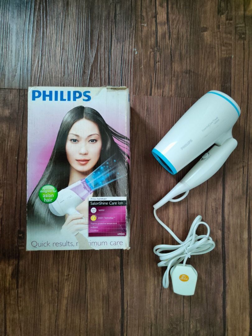 Philips 1600W string foldable hairdryer model HP8202 BHD006 cool