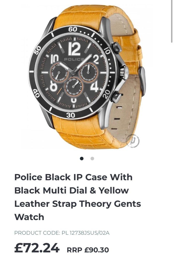 Police watch timepieces clearance