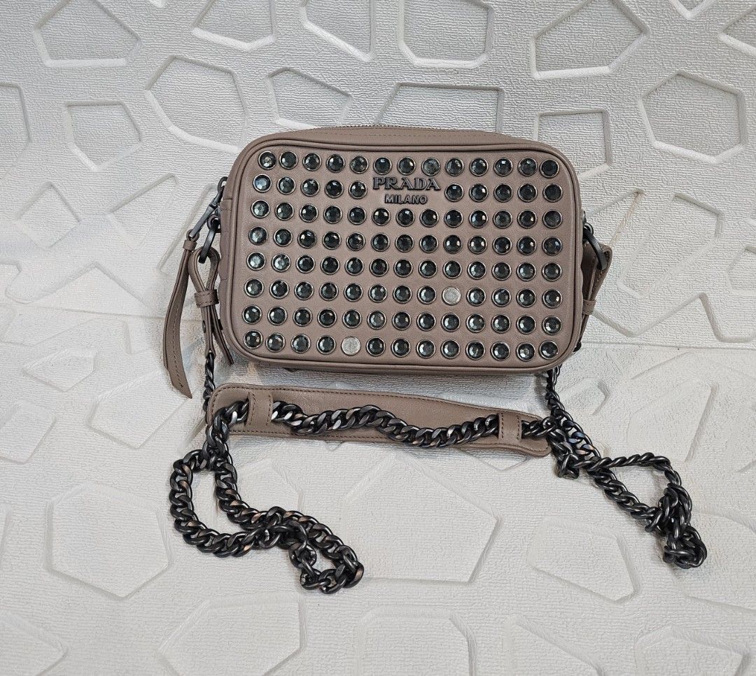 Prada studded best sale camera bag