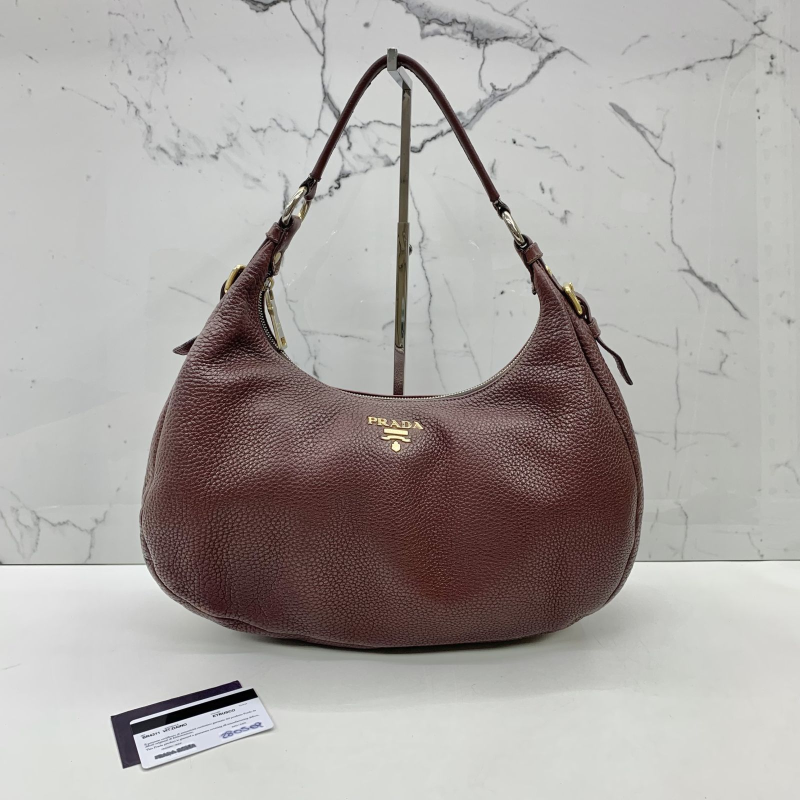 Maroon on sale hobo bag