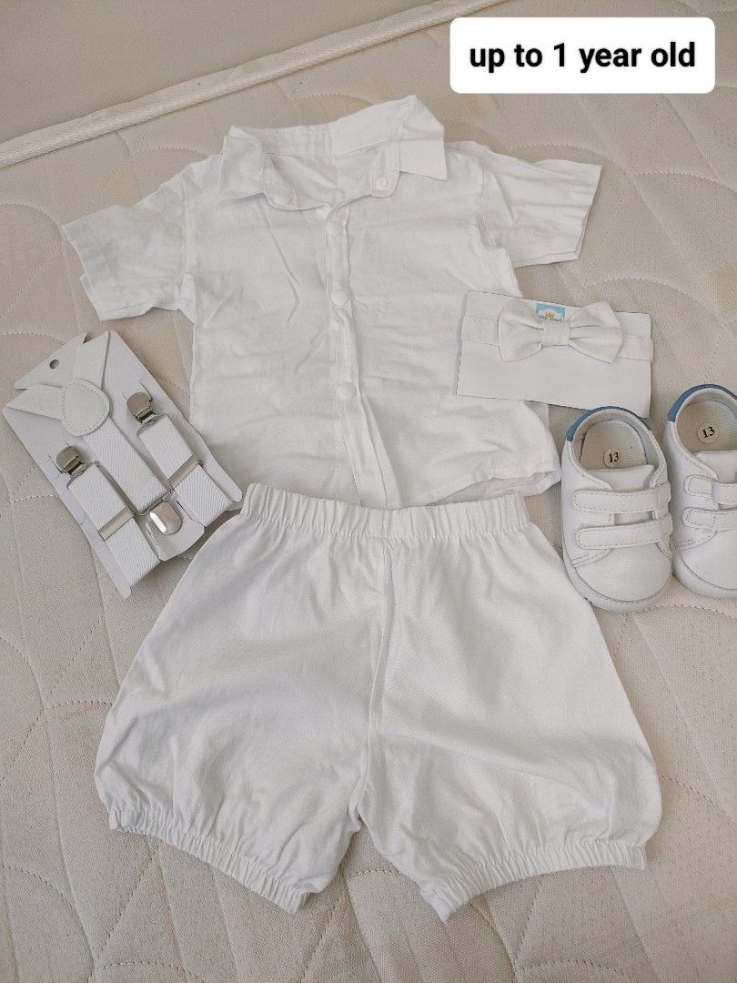 1 year store old baptism outfit