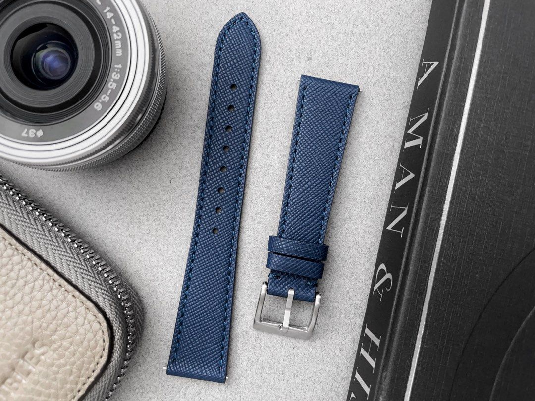 Premium Saffiano Leather Watch Straps - Blu (Category: Luxury Watches) located in Manila. Submitted by frewx (Listing ID 1265177231, Image 1). Description: Free Shipping Nationwide (2-7days via J&T) Same day delivery within Metro Manila, Cavite and selected Laguna areas via Lalamove at buyer’s expense Leather Straps P2,250 Quick Release Spring bar equipped Watch straps made with Genuine Cowhide Top-Grain Leather Hand stitched Satin Brushed finish
