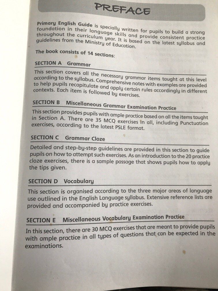 Primary English Guide 6 All-in-one reference and practise book, Hobbies ...