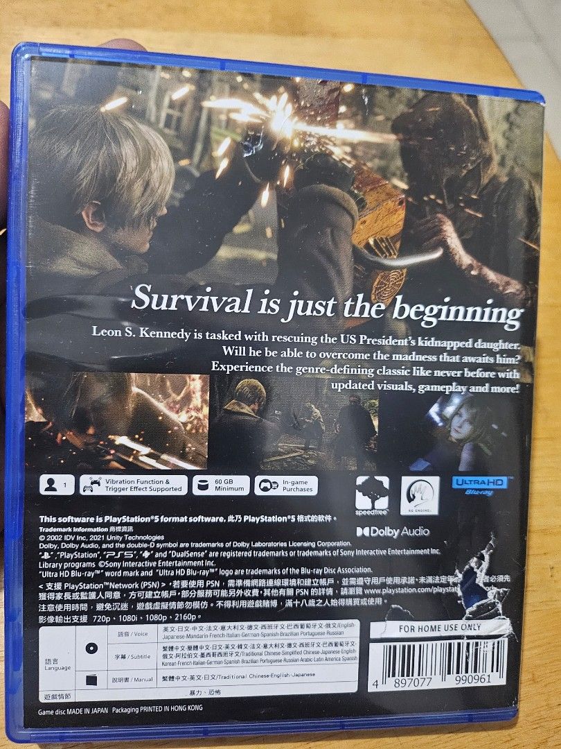 [PS5 PRELOVED GAME] RESIDENT EVIL 4 REMAKE, Video Gaming, Video Games