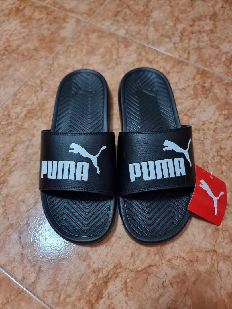 Puma Slides, Men's Fashion, Footwear, Flipflops and Slides on Carousell