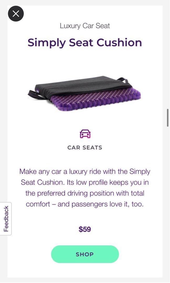 The simply hotsell purple seat cushion