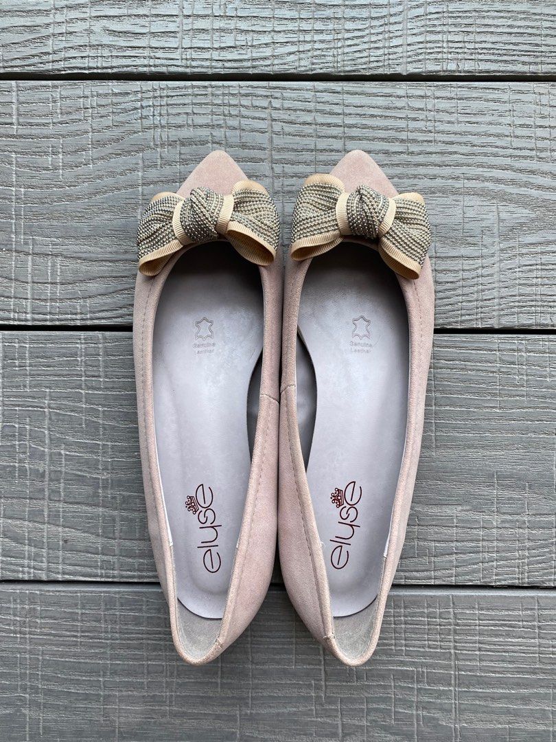 Purple velvet flats sale