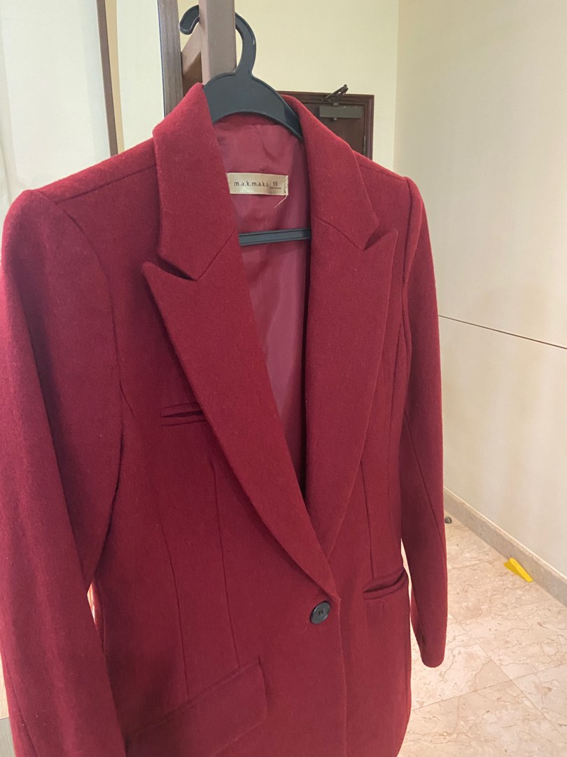 Red coat womens on sale zara