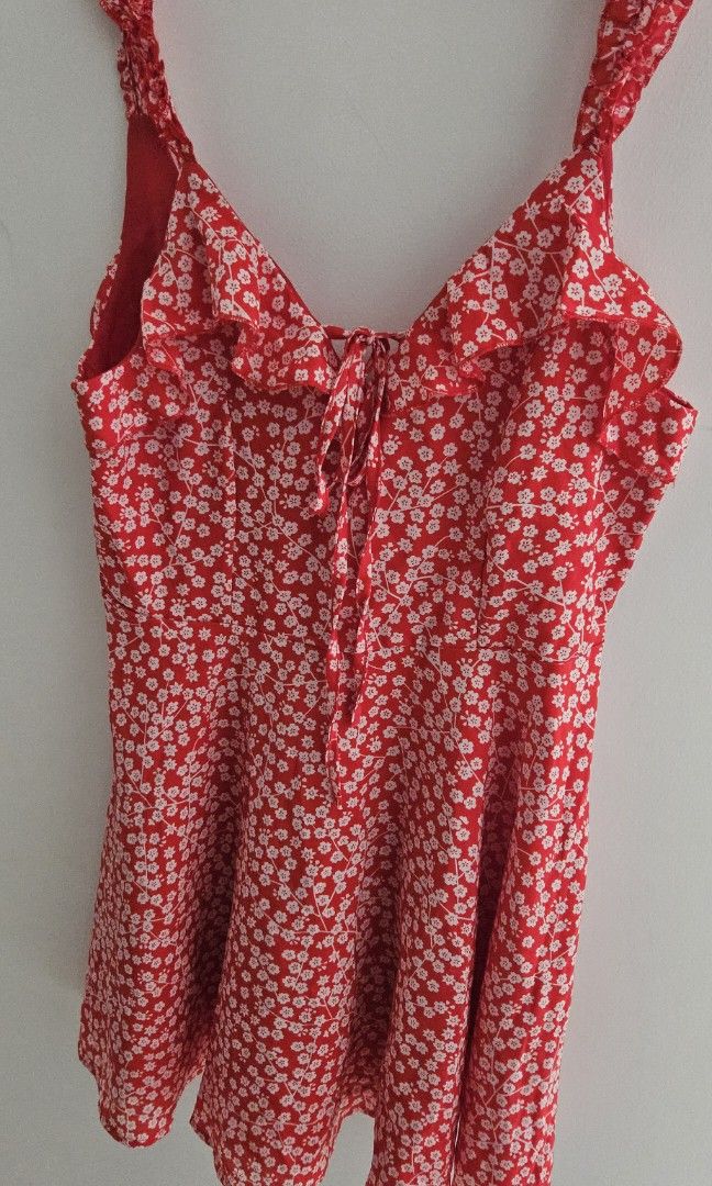 Red mini floral dress Women s Fashion Dresses Sets Dresses on