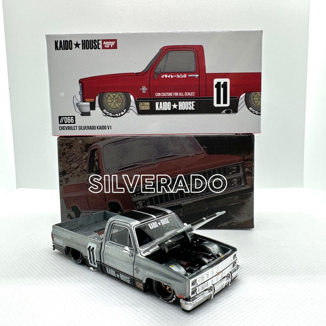 Chase! Mini GT x Kaido House 1:64 Chevrolet Silverado Dually