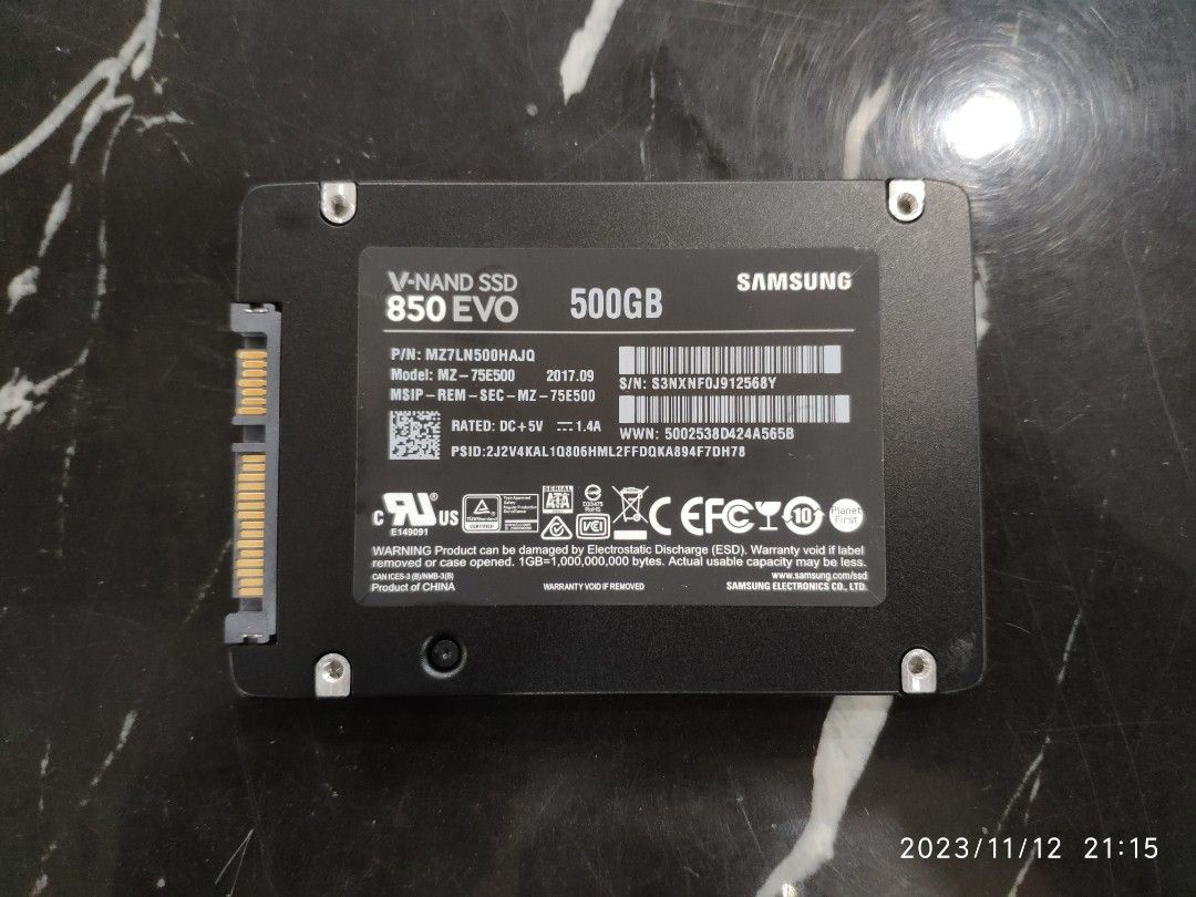Samsung 850 best sale evo 500g