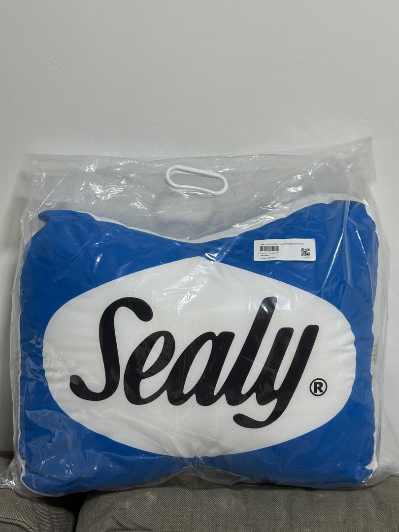 Sealy Logo Pillow, Furniture & Home Living, Bedding & Towels on Carousell