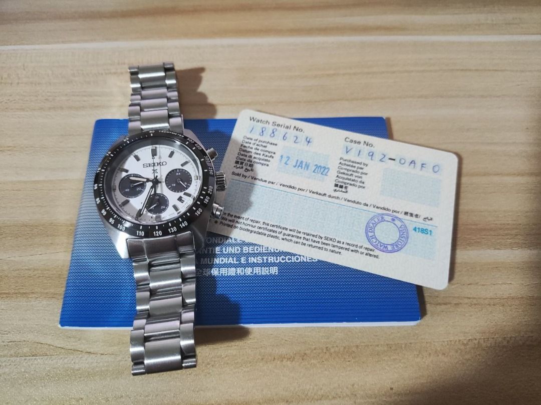 Seiko Prospex Speedtimer Watch SSC813 (Seitona Panda Dial), Men's ...