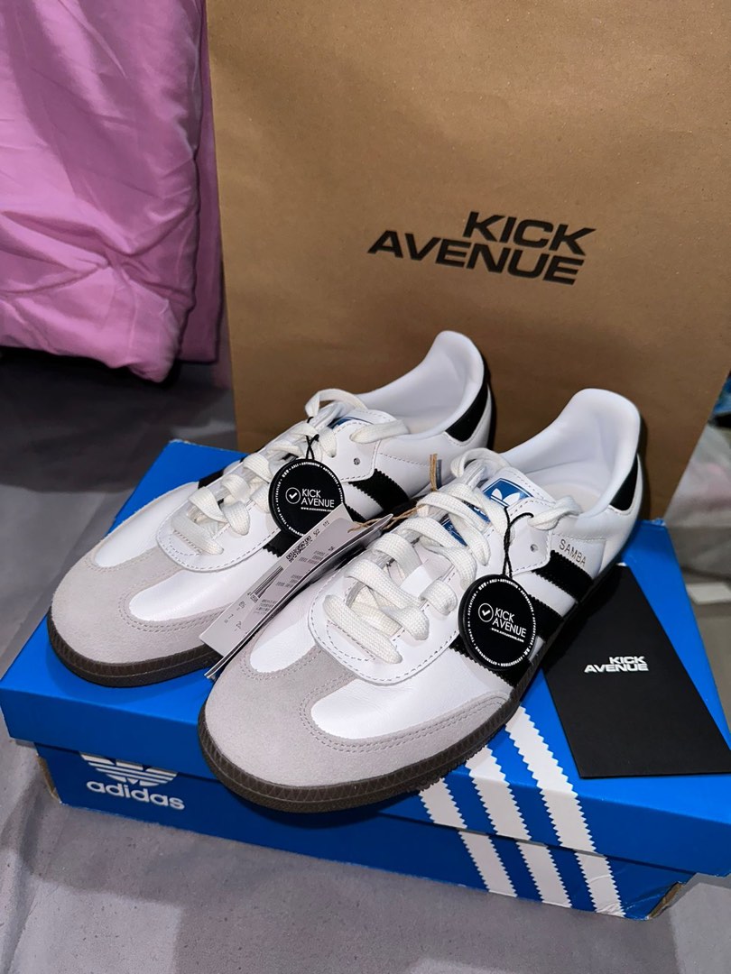 Sepatu Adidas Samba OG cloud white core black / original by kick avenue,  Fesyen Pria, Sepatu , Sneakers di Carousell