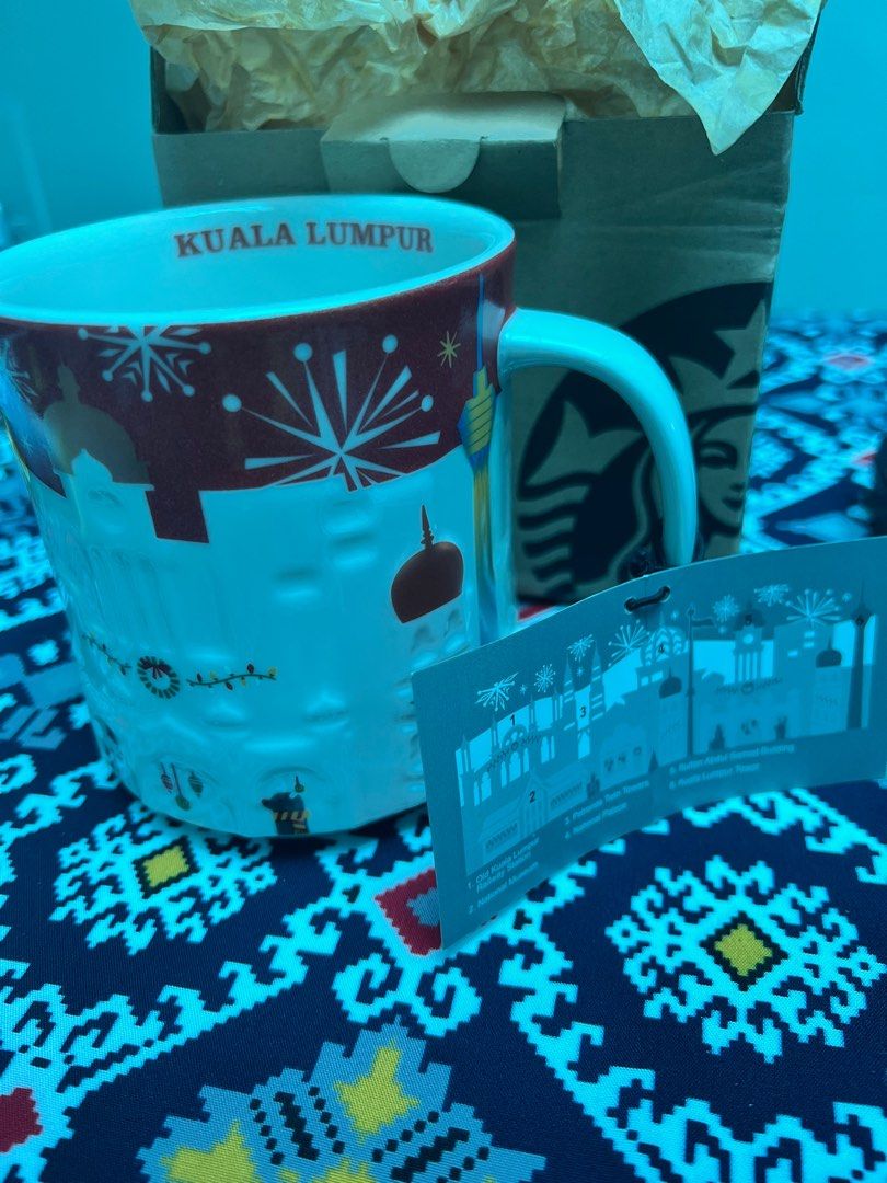 starbucks christmas limited edition city mug relief kuala lumpur