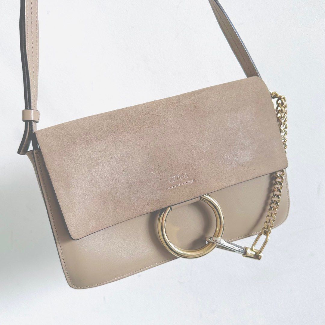 Chloe faye small leather shoulder bag online