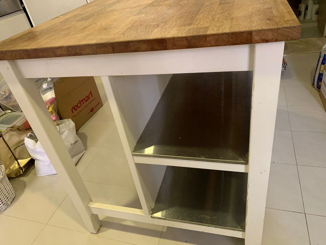 Sturdy & functional kitchen island / workbench! Ikea TORNVIKEN with