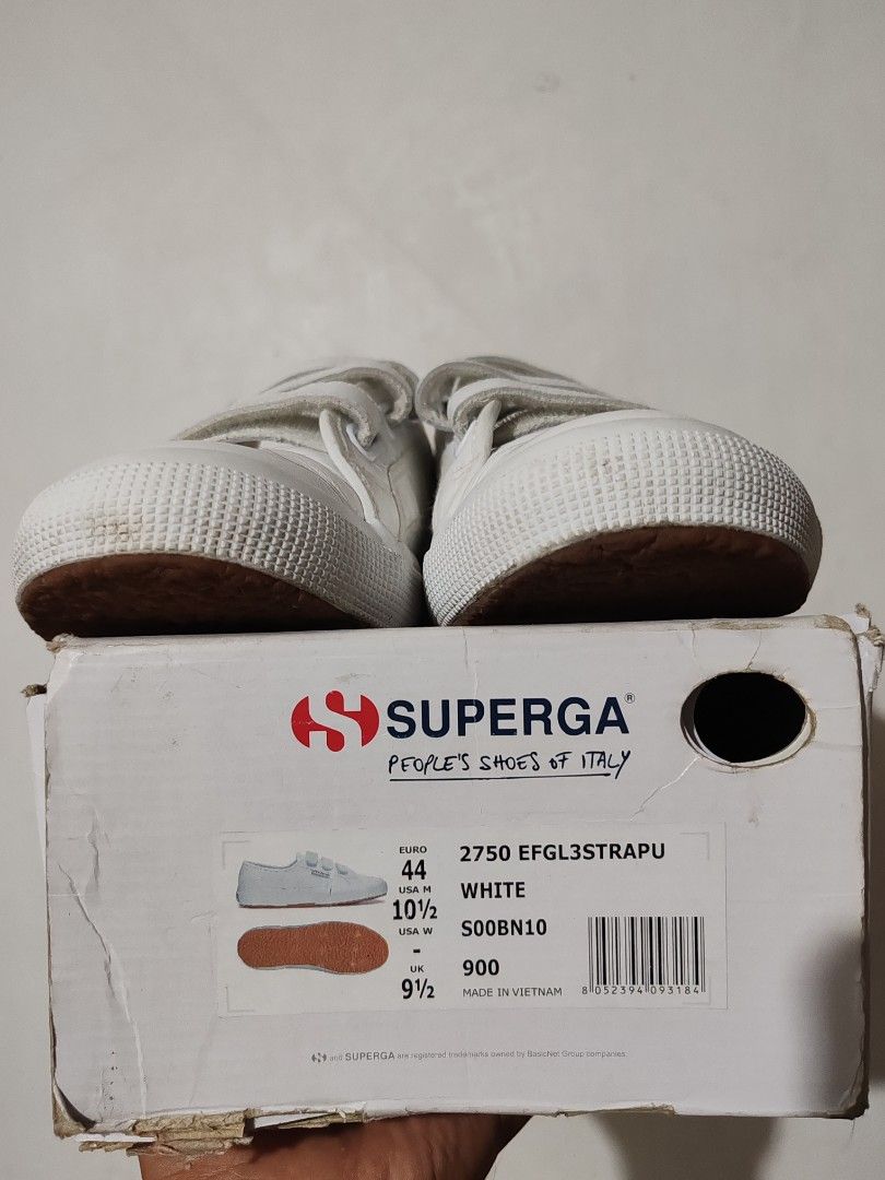 Superga 2750 tumbled leather white