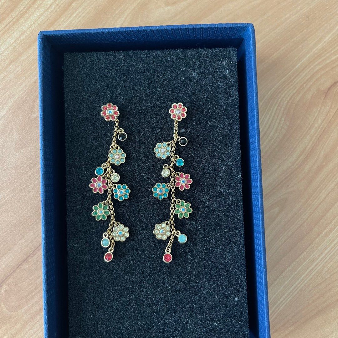 Swarovski tropical deals flower earrings