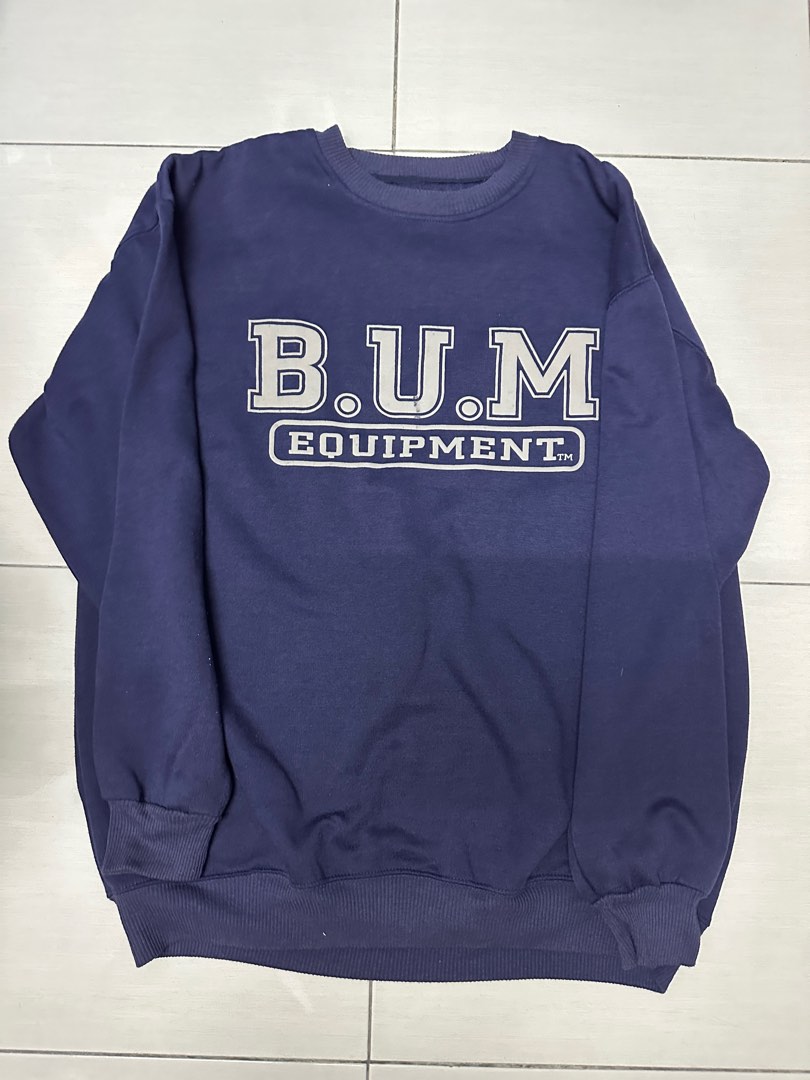 B.U.M. equipment dark blur sweatshirts Men s Fashion Tops Sets