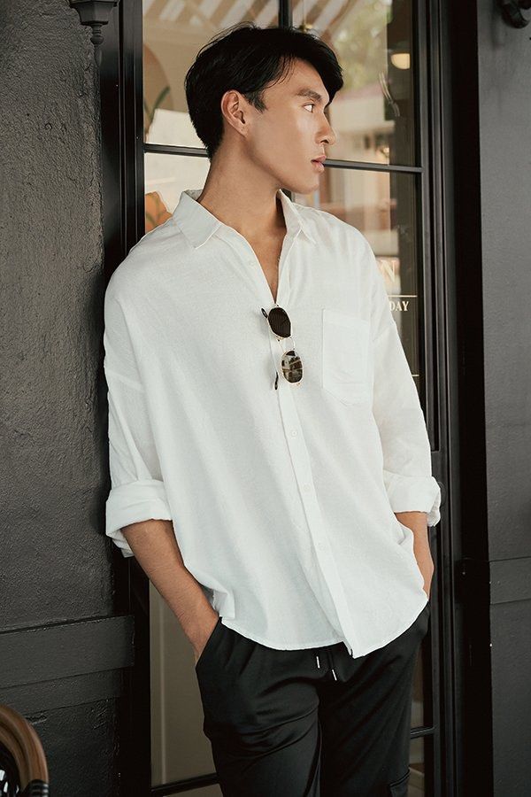 TCL Cooper Oversized Shirt Men s White