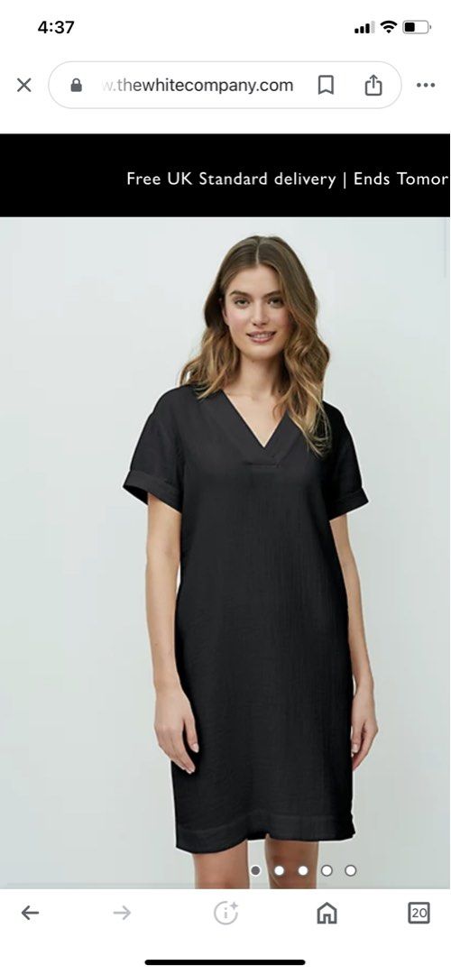 White company black dress discount