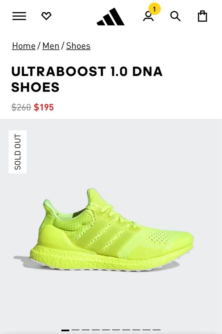 ultraboost 1.0 dna solar yellow