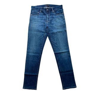 UNIQLO Kaihara Slim Fit Straight Indigo Blue Washes Jeans (32)