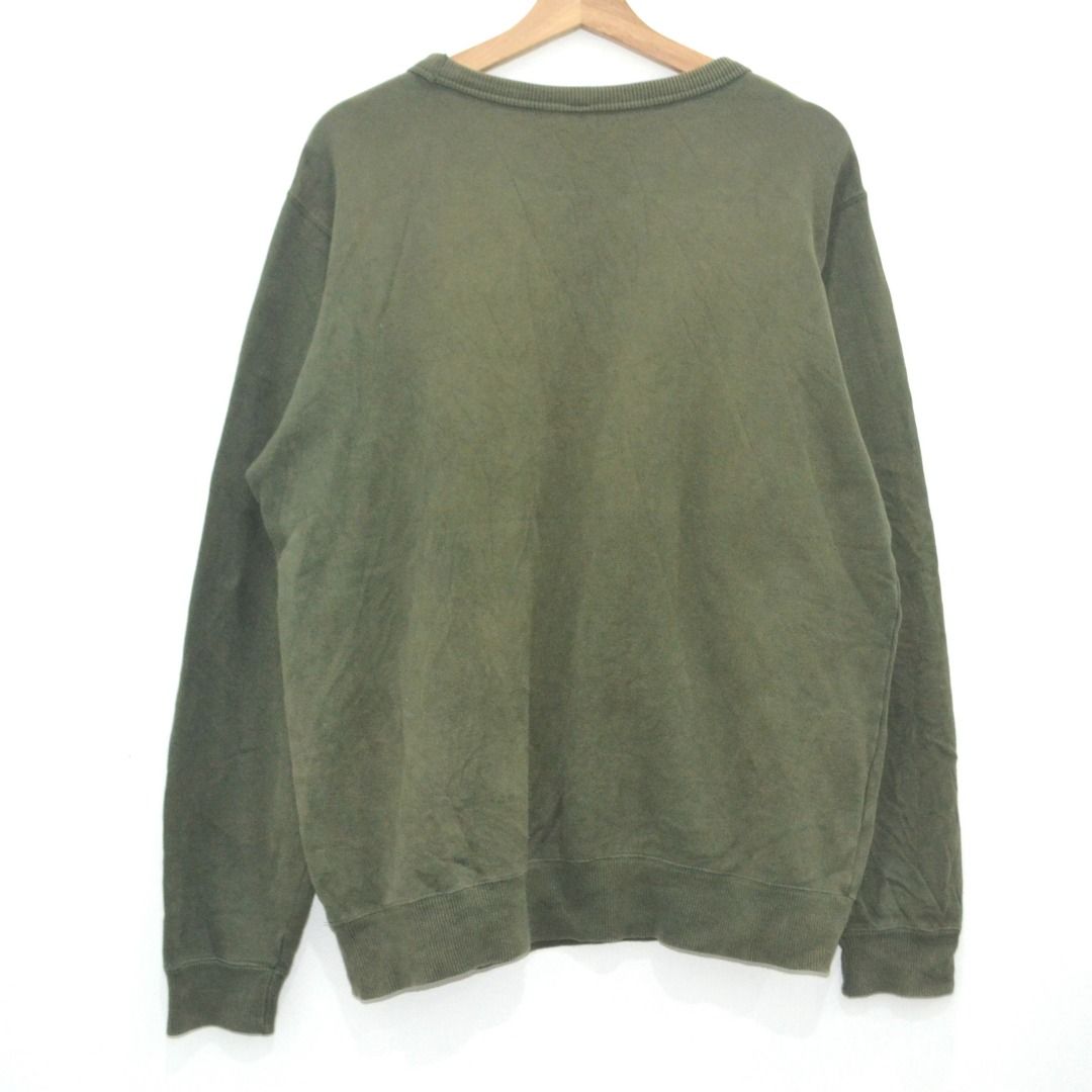 Uniqlo Sweatshirts Unisex Olive Green Women s Fashion Tops