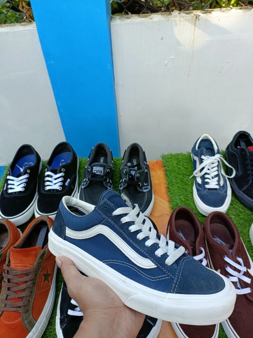 Vans blue outfit discount