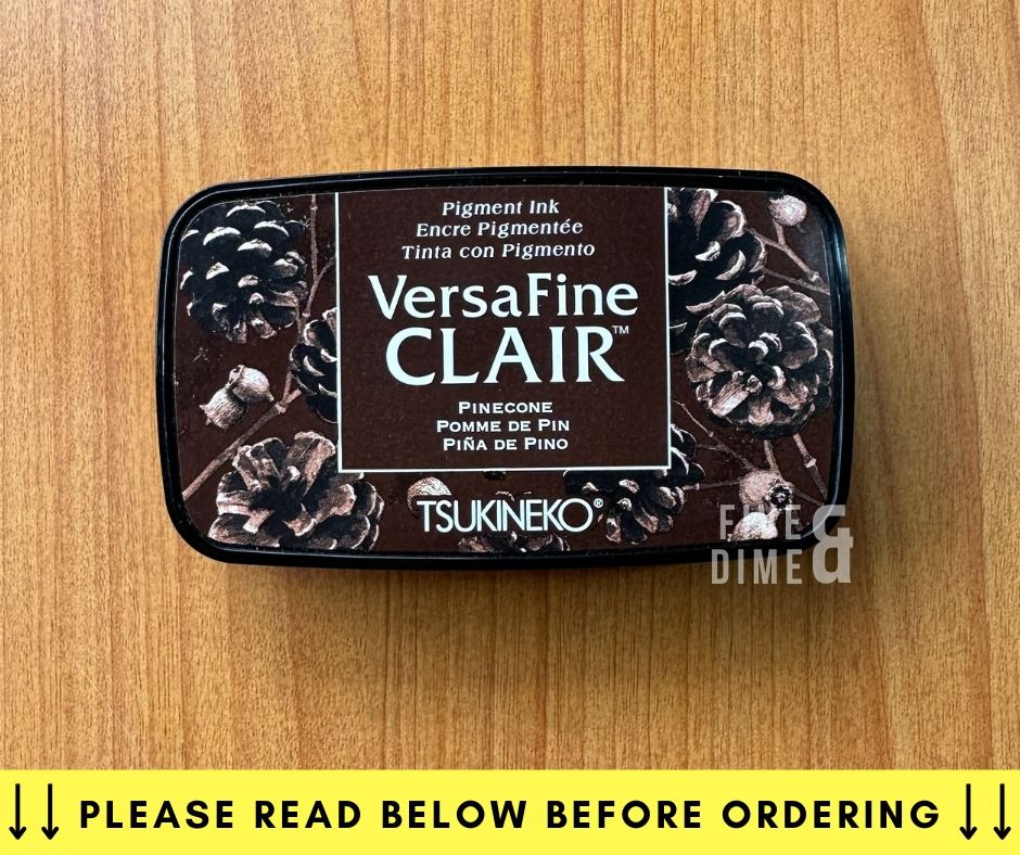Versafine Clair, Tsukineko, Pinecone, Stamp Pad (Category: Craft Supplies & Tools) located in Imus. Submitted by fiveanddime_ (Listing ID 1265246957, Image 2). Description: Versafine Clair, Tsukineko, Pinecone, Stamp Pad RFS: I have no use for it anymore. ITEM SPECIFICATION: Authentic Brand: Versafine Clair, Tsukineko Condition: Used, 2x Color: Pinecone, Brownish color *Used it 2x, including the sample stamp shown in the listing I DON’T HAVE A SH