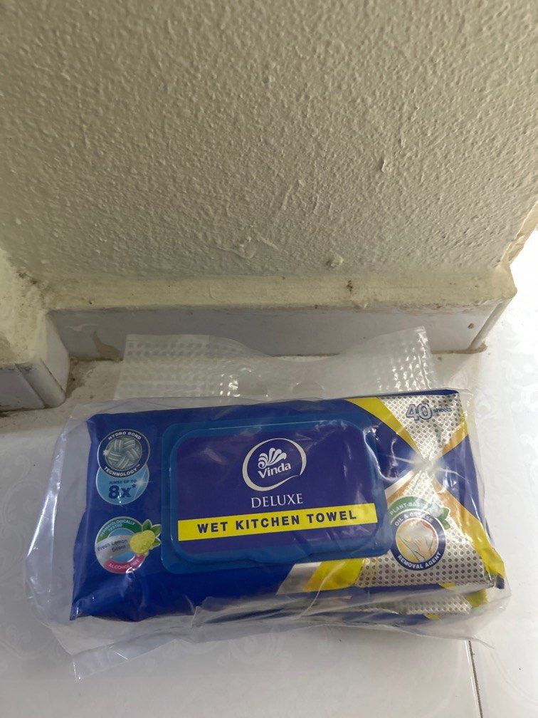 Vinda wet kitchen towel x 2 packets