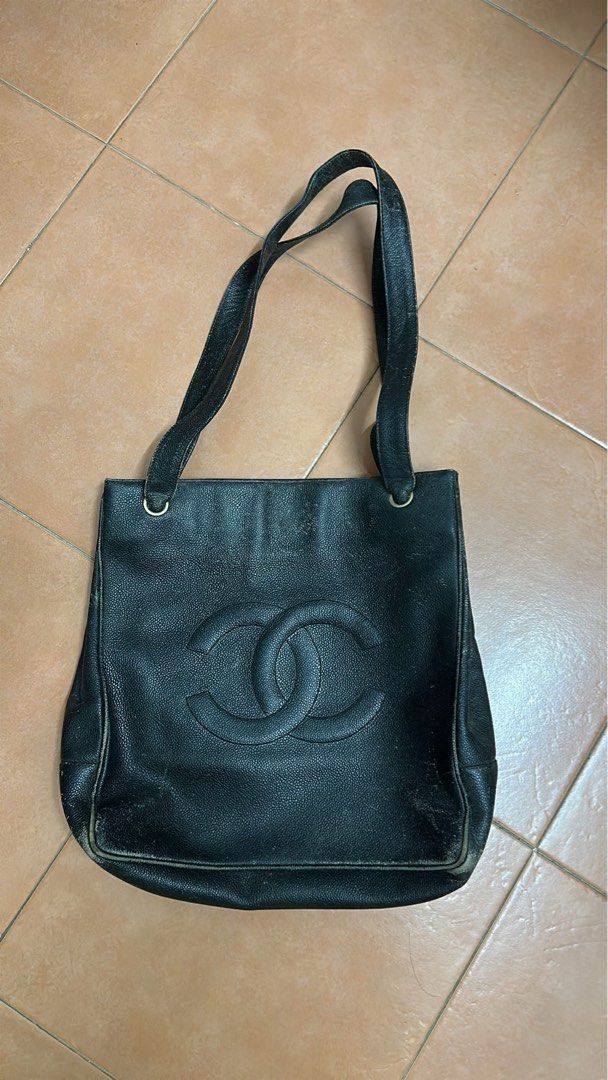 Vintage chanel tote bag discount