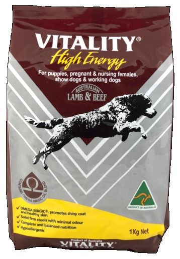 Vitality High Energy 1kg Original Pack Pet Supplies Pet Food on