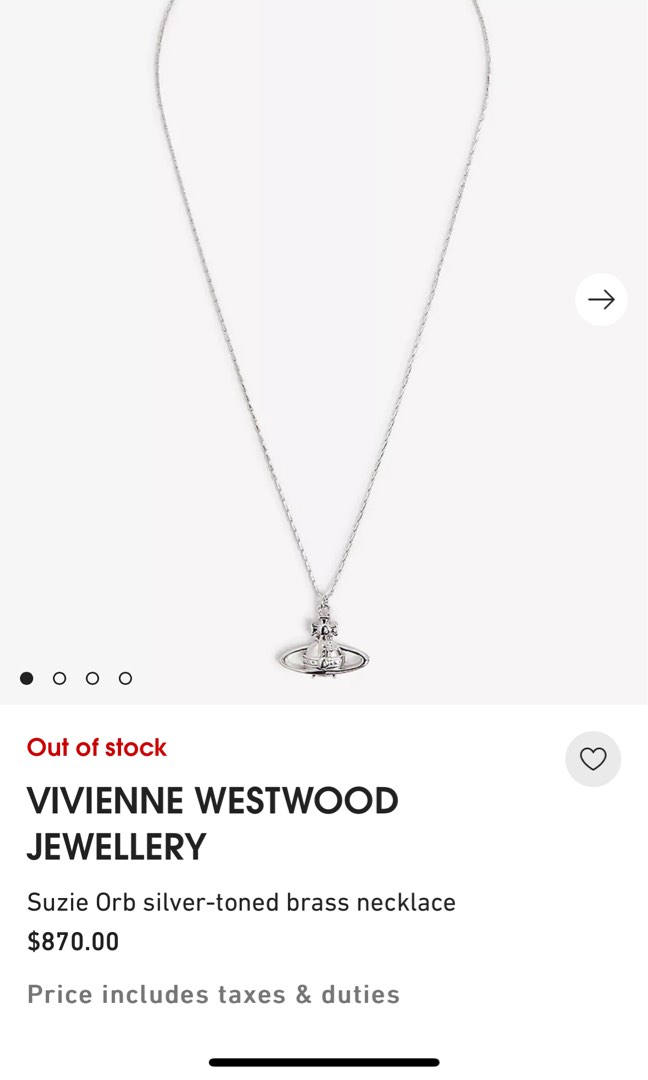 Vivienne westwood suzie orb necklace discount