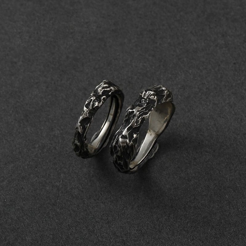 White Copper Silver Plated Men Women Style Couple Silver Jewelry